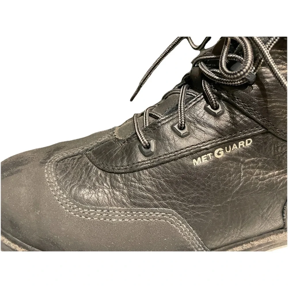 Timberland PRO Met Guard Steel Toe Work Boots Black Leather Safety Mens 13W